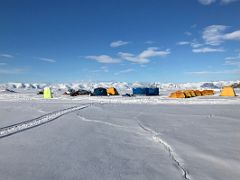 03E Our Camp Next To Bylot Island With Baffin Island Beyond On Floe Edge Adventure Nunavut Canada